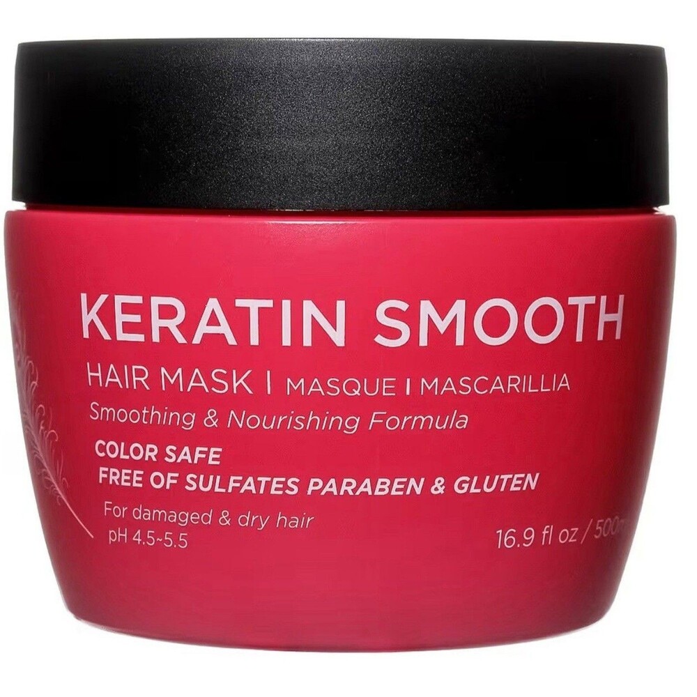 Luseta Keratin Smooth Color Safe Smoothing Nourishing Hair Mask 16.9 oz